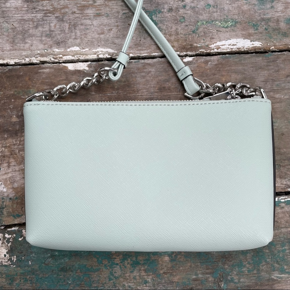 calvin klein vegan leather small crossbody mint green - Picture 7 of 10
